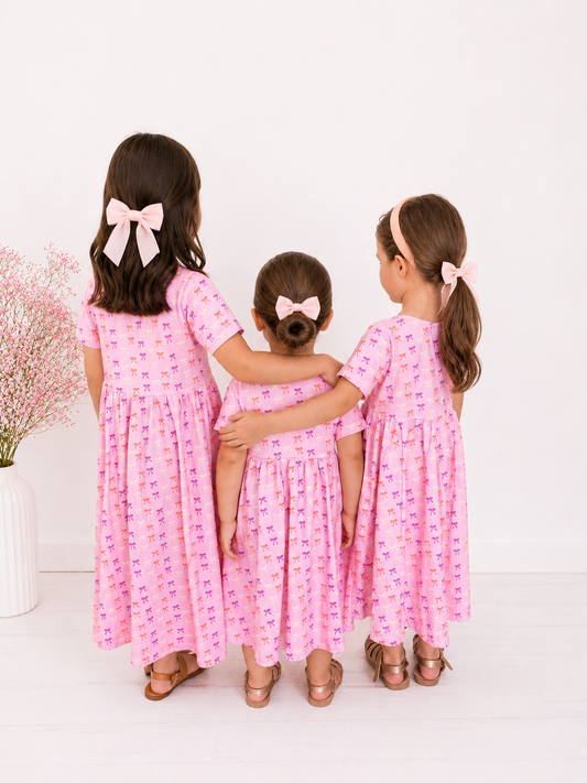 Bow Pretty Cotton Girl Dress