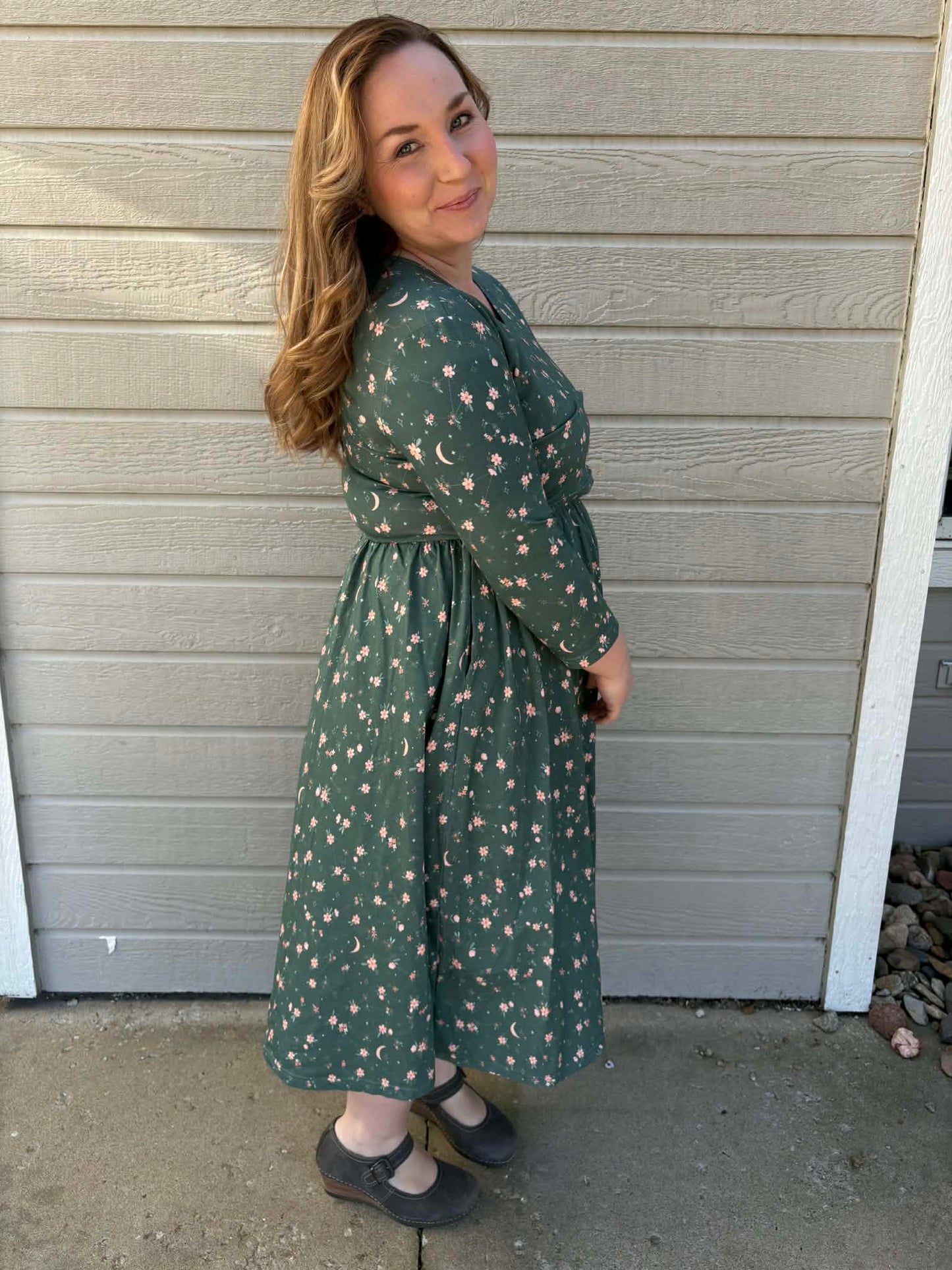 Never Ending Sky Nursing Dress - In Stock