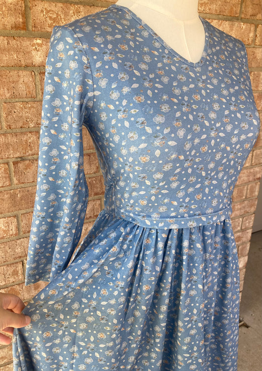 Sky Blue Breeze Nursing Dress
