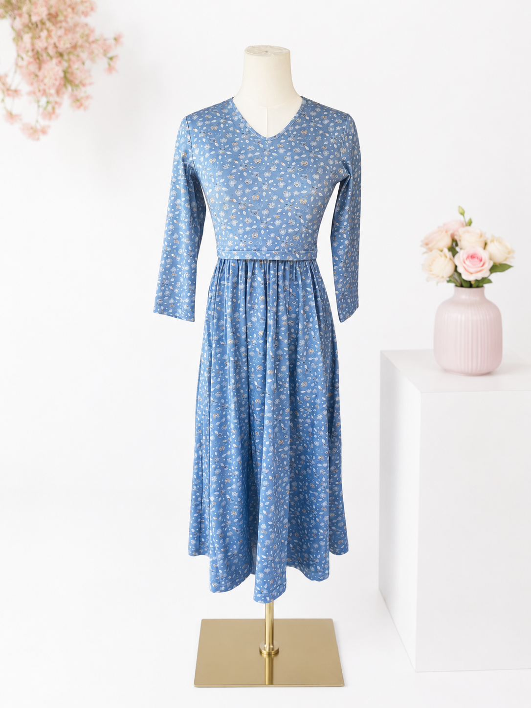 Sky Blue Breeze Nursing Dress