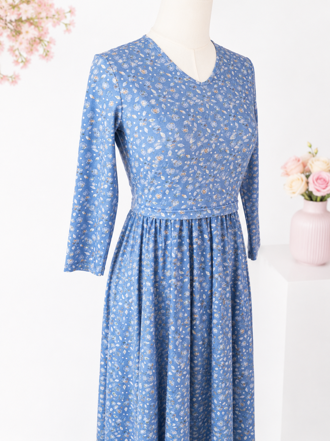 Sky Blue Breeze Nursing Dress