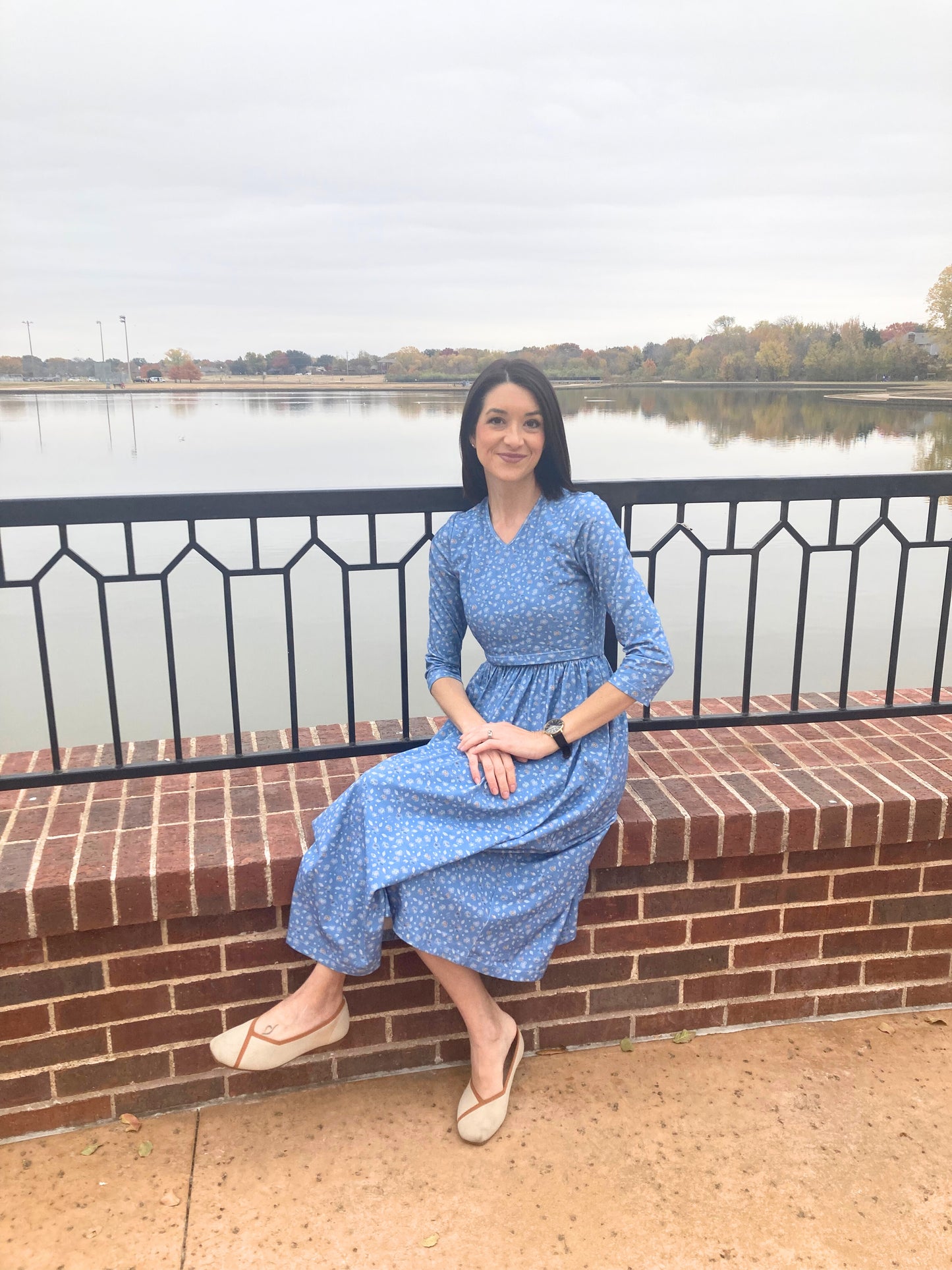 Sky Blue Breeze Nursing Dress