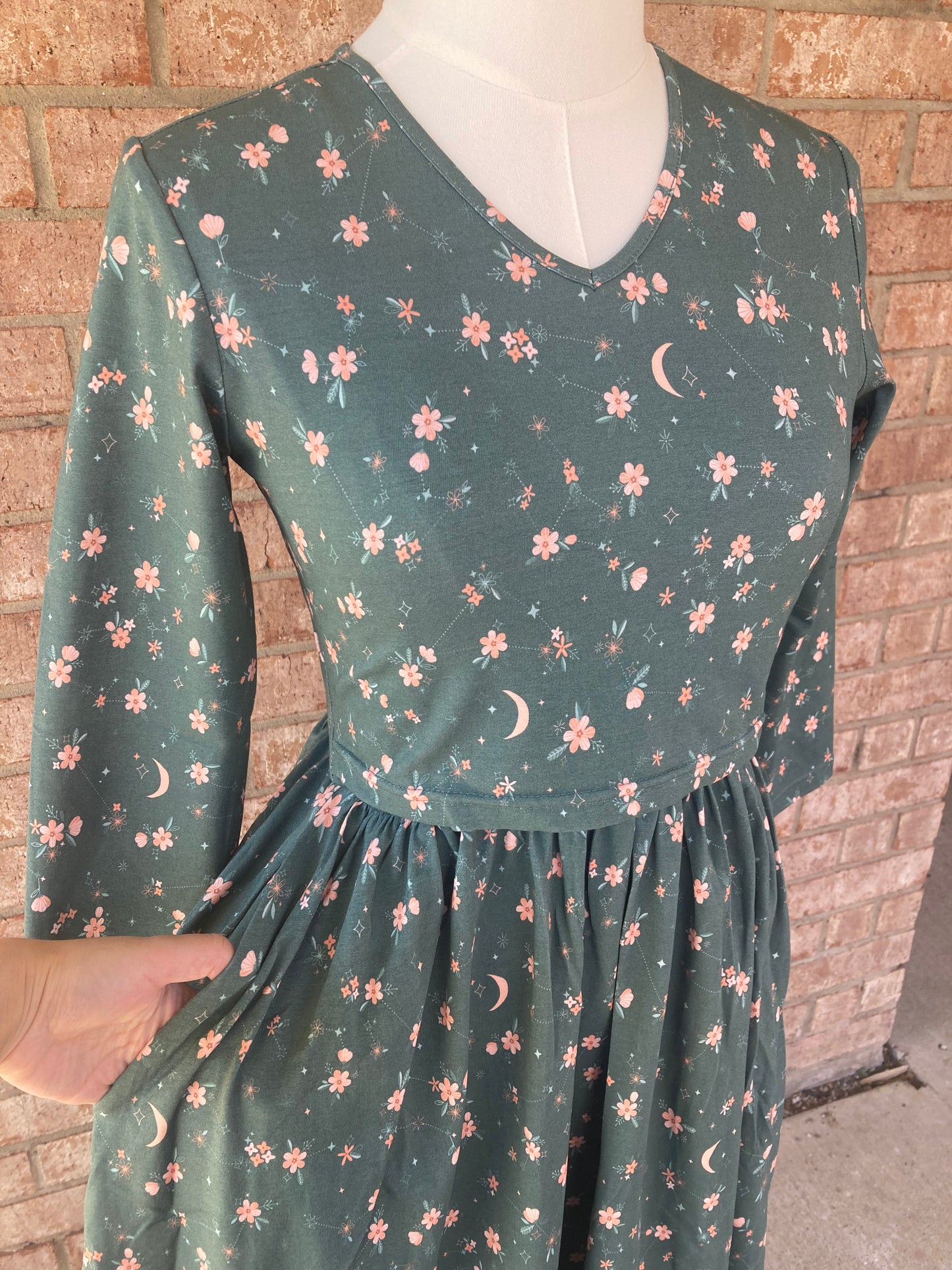 Never Ending Sky Nursing Dress - In Stock