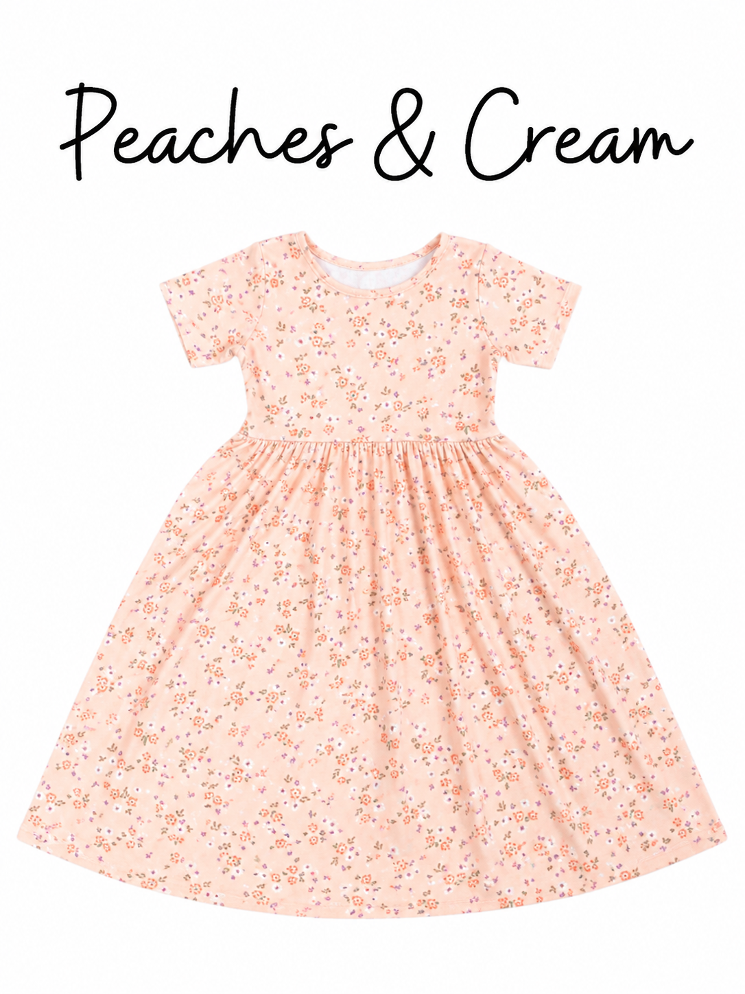 Peaches & Cream Cotton Girl Dress